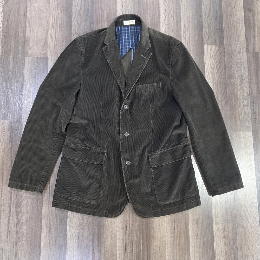 J. Crew Fall 2008 Classic Corduroy Rivington 3 Button Sportcoat In Dark Brown. L